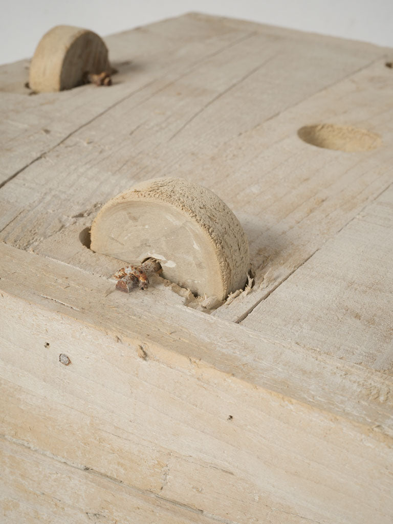 Rustic chunky antique sculptor's table