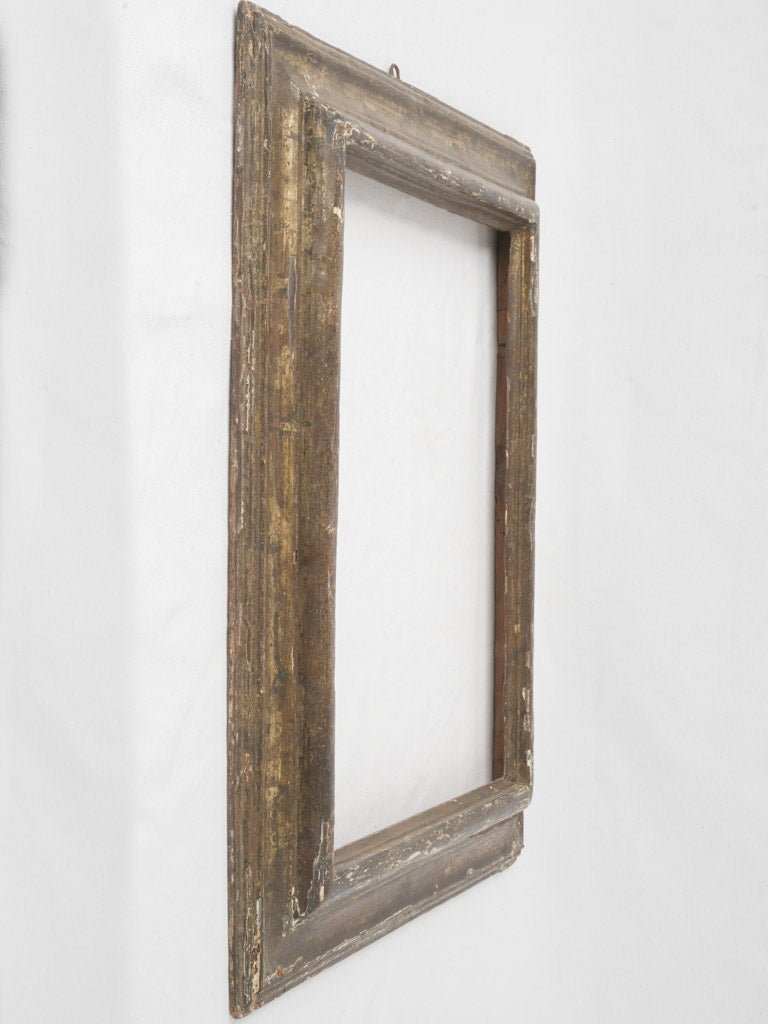 Historic timeworn wooden frame