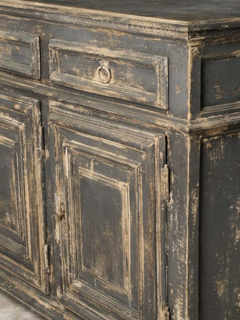 Vintage, charcoal sideboard enfilade