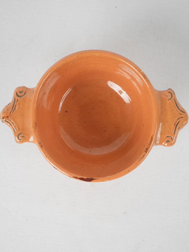 Old-world style French jaspe soupware