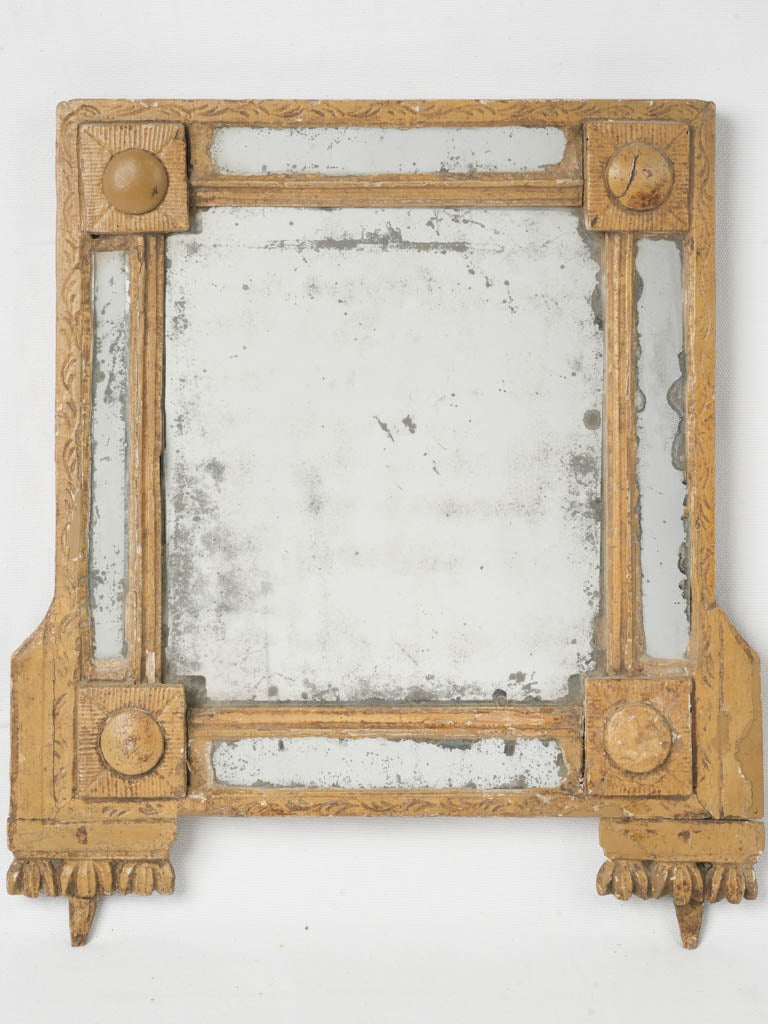 Exquisite aged French mirror