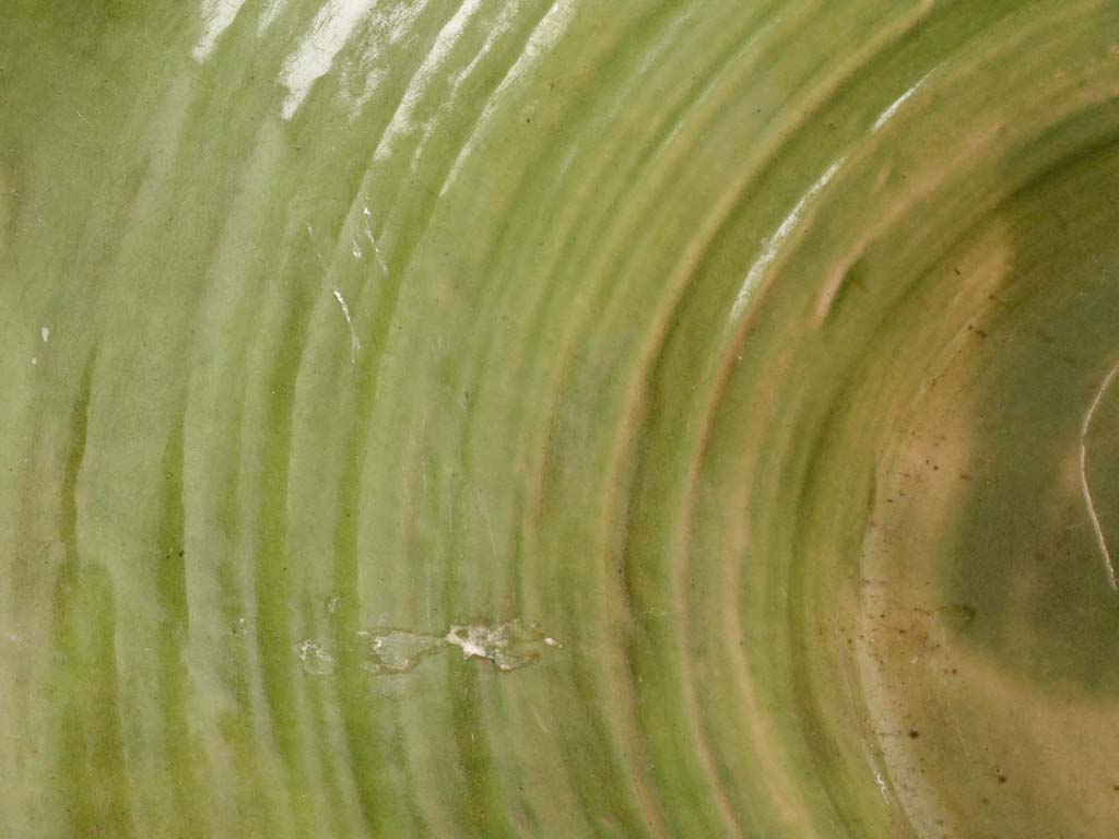 Aged terracotta vegetable washing bowl