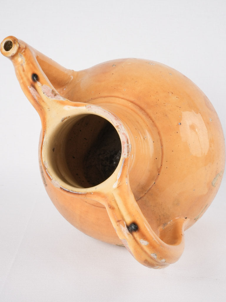 Traditional French water-carrying ceramic jug