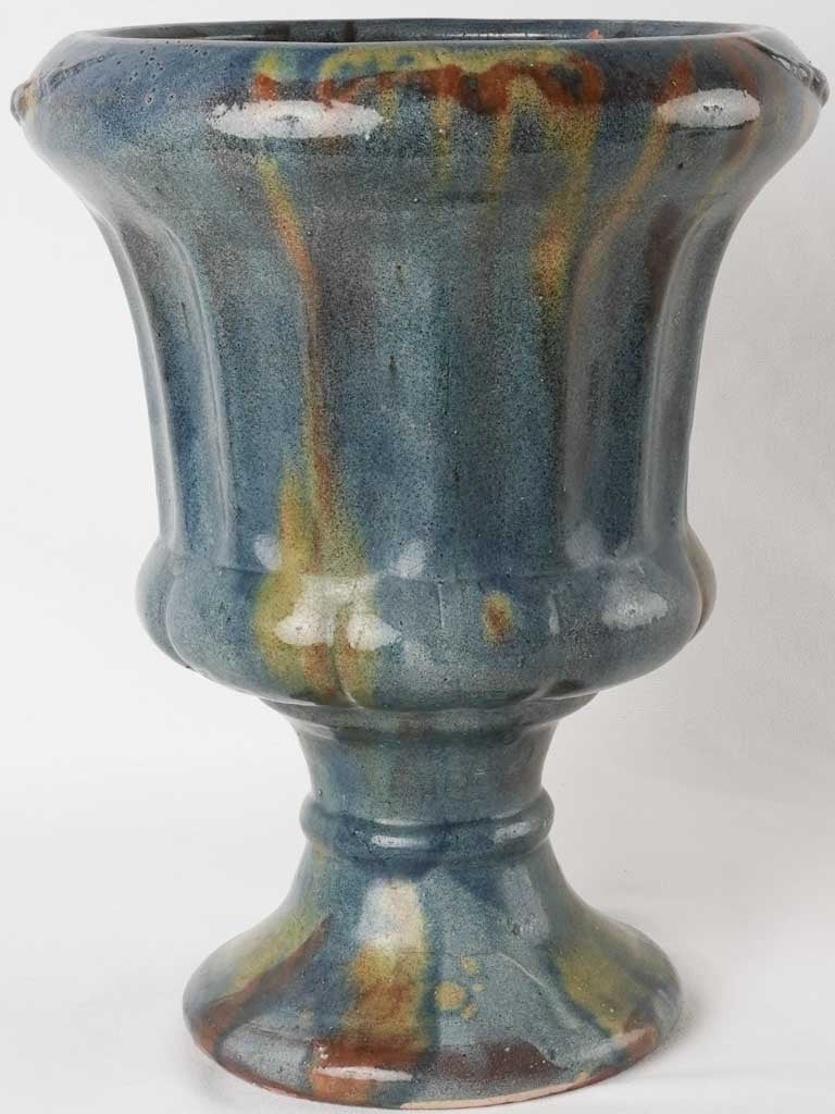 Weathered terracotta potting vessel