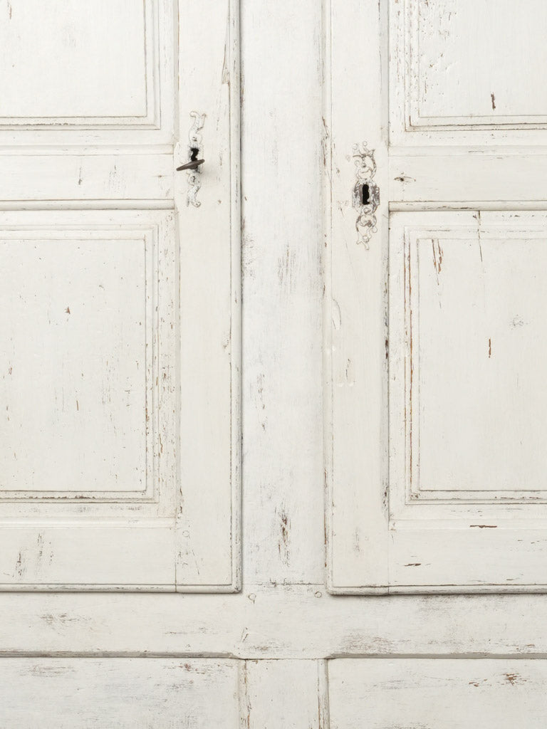 Lovely aged chestnut wood armoire