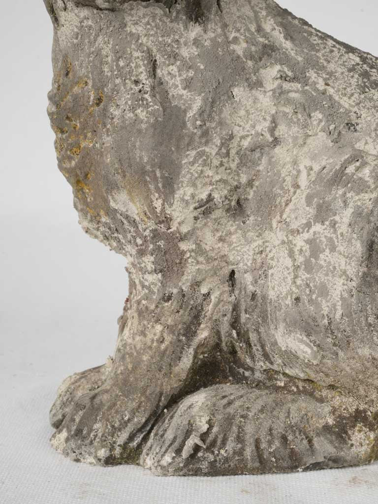 Timeless, Textured, Mid-20th Century, Aged, French, Rabbit, Sculpture