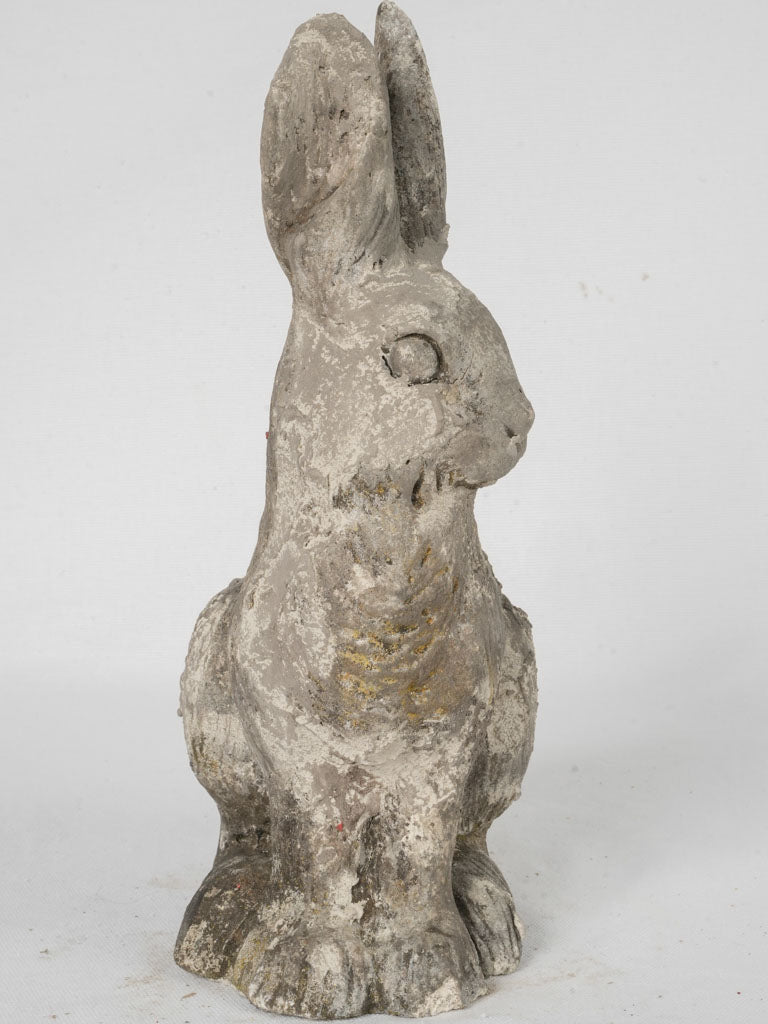 Weathered, Rustic, Delightful, Detailed, French, Rabbit, Garden Sculpture