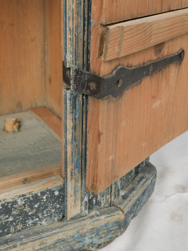 Distressed 19th century wooden armoire