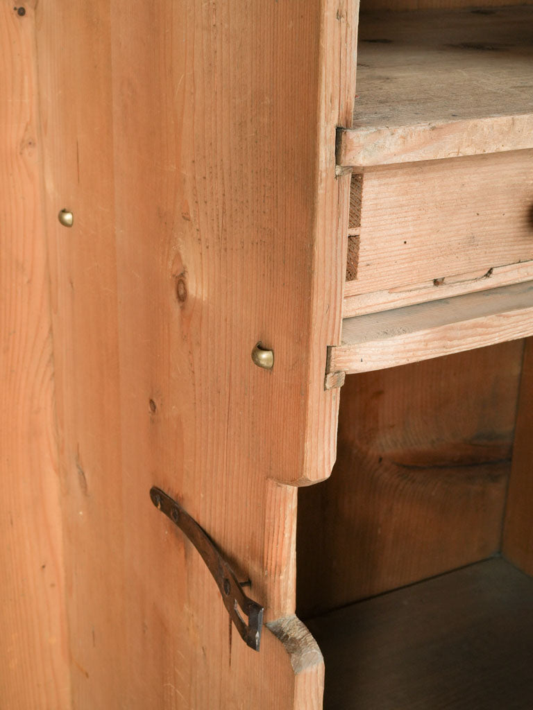 Charming vintage blue wooden armoire