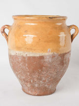 Antique French confit pot ocher