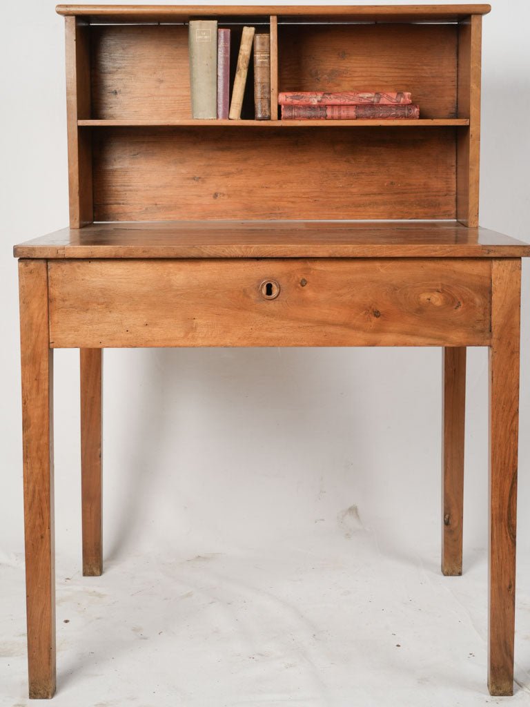 Vintage lidded walnut desk