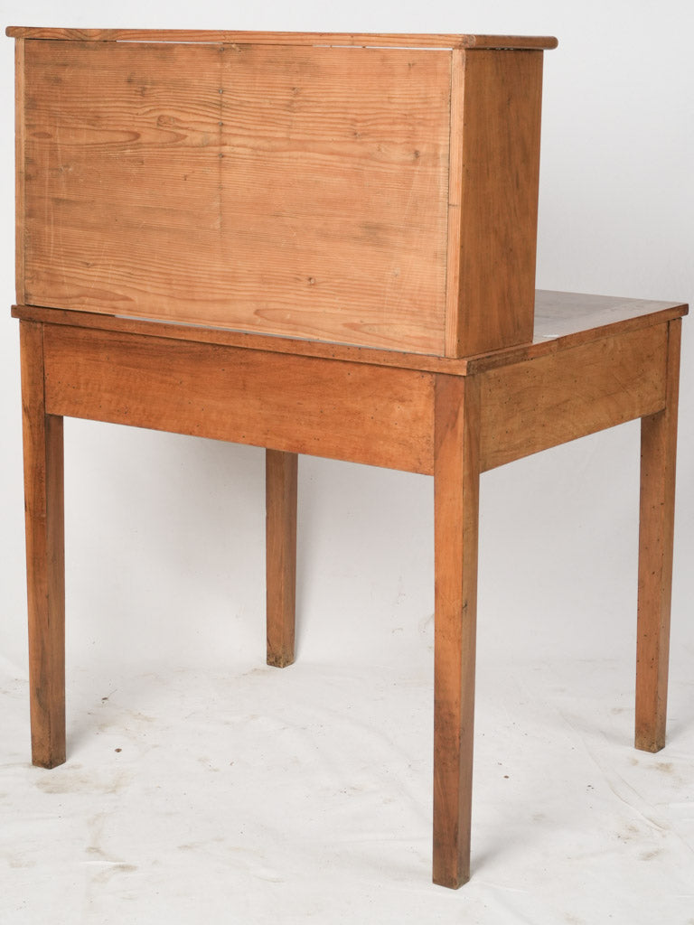 Charming lidded storage walnut desk