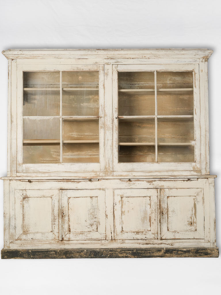 Charming, vintage French glass-door bookcase