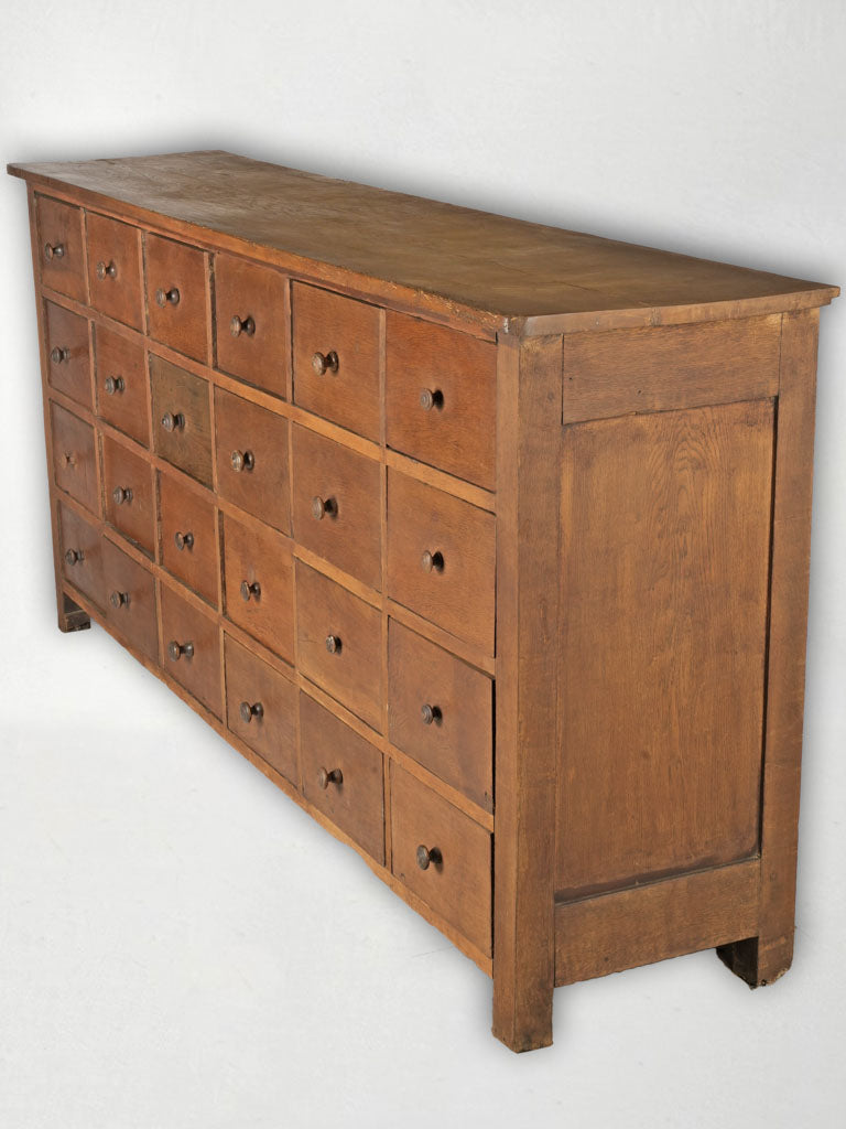 Large Late 19th-Century Oak Meuble de Métier / Bank of Drawers