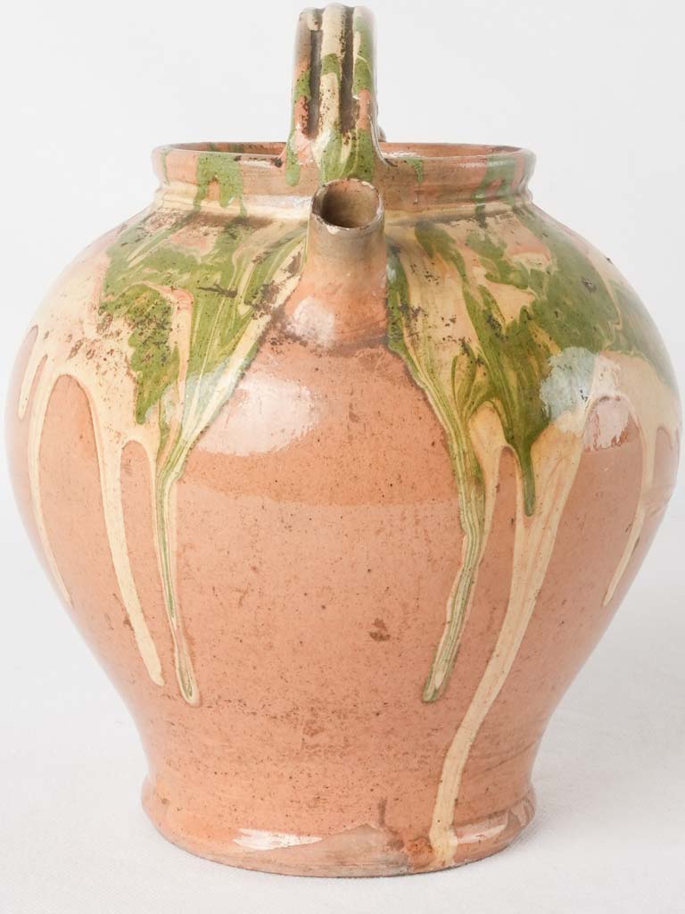 Rustic nineteenth-century jaspée jug