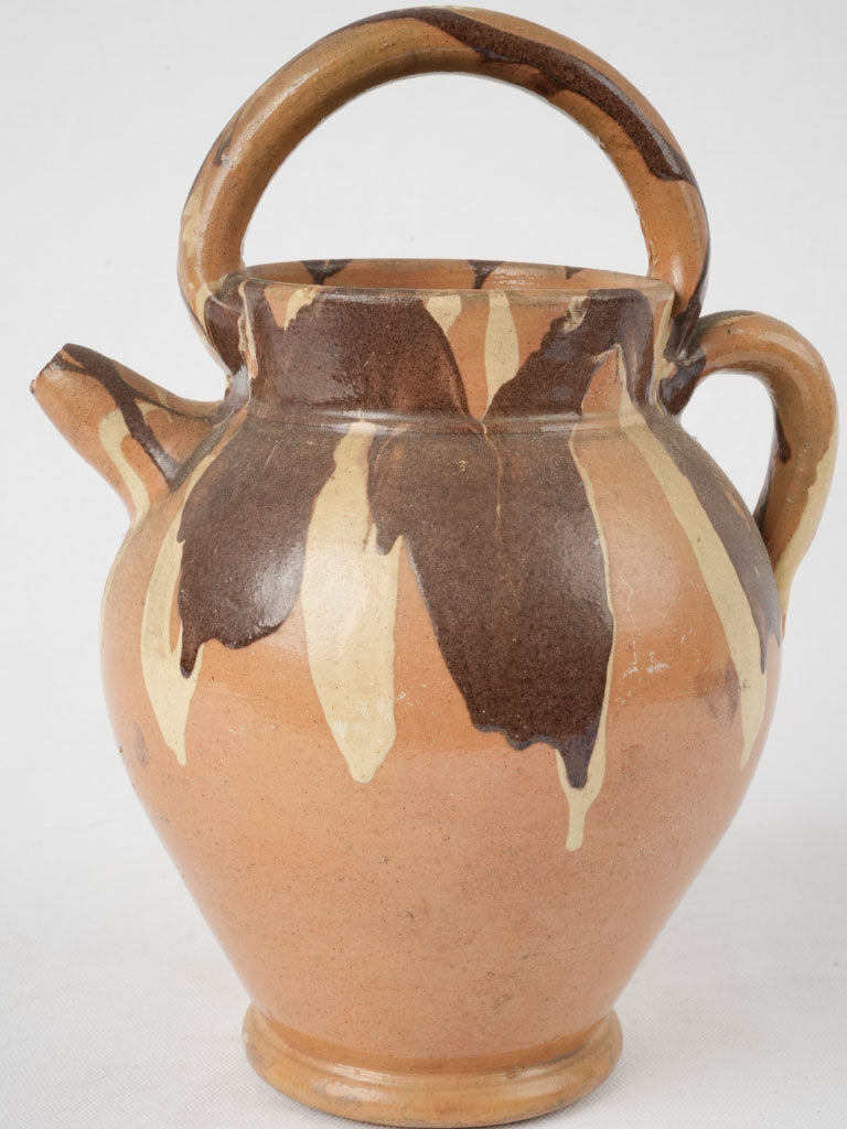 Rustic jaspé de Savoie French pitcher