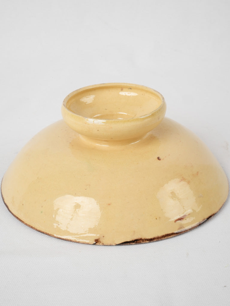 Aged French jaspe ceramic decorative bowl