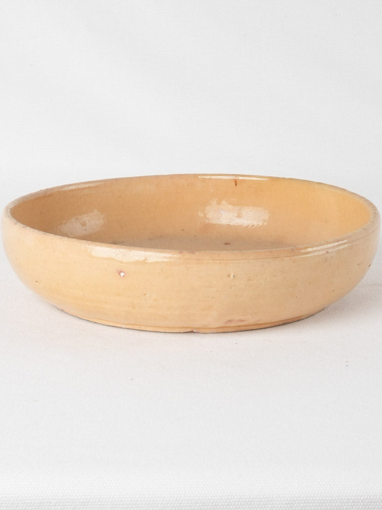 Vintage terracotta fruit bowl - yellow 11½"