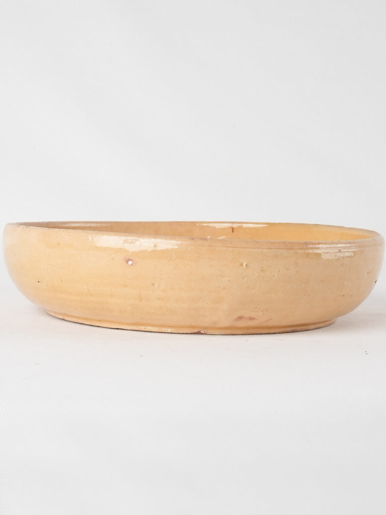 Vintage terracotta fruit bowl - yellow 11½"