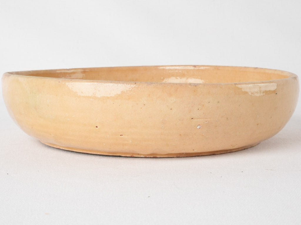 Vintage terracotta fruit bowl - yellow 11½"