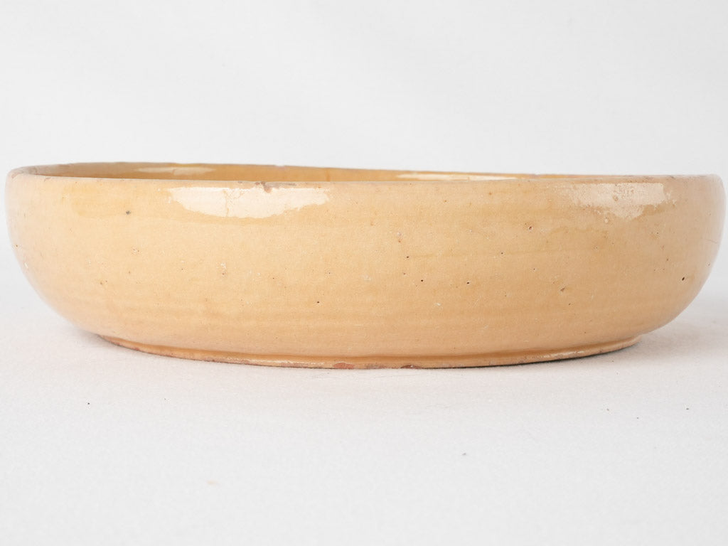 Vintage terracotta fruit bowl - yellow 11½"