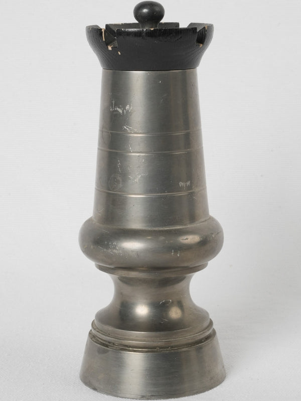 Aged pewter kitchenware classic spice mill