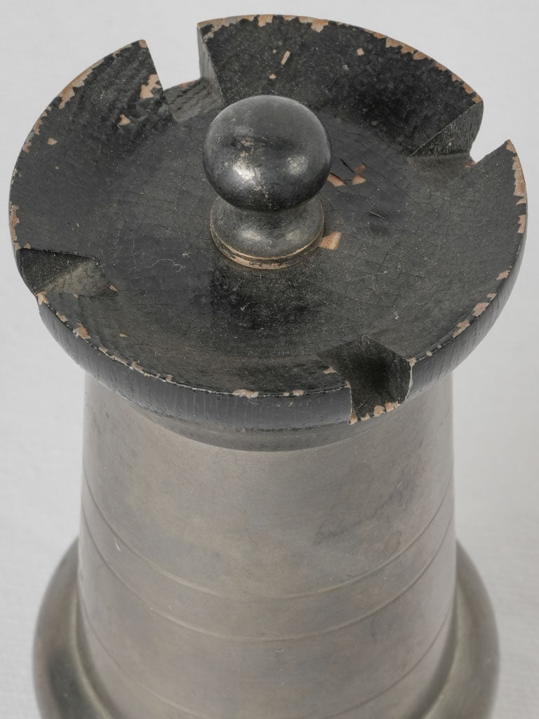 Timeless French pewter kitchen tool mill