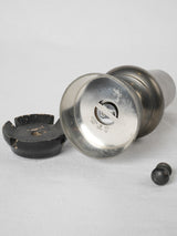 Vintage kitchenware blackened wood spice grinder