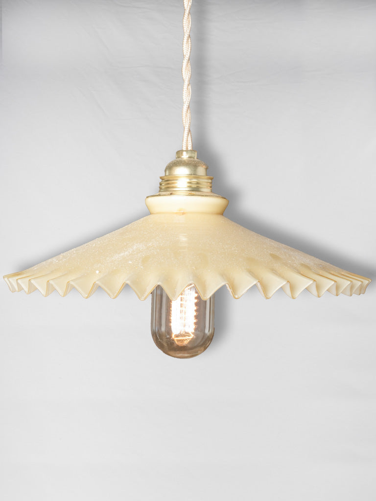 Vintage French opaline pendant lamp