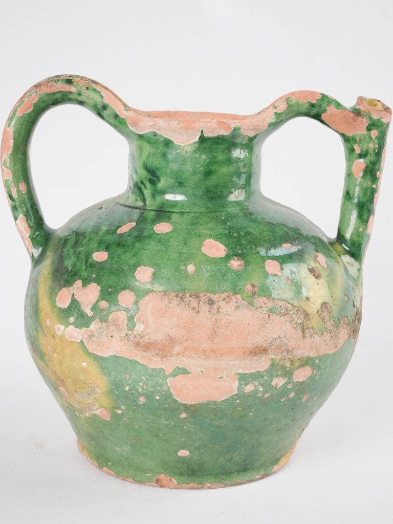 Timeworn Languedoc earthenware water jug