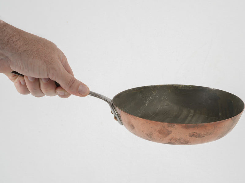 Rustic 19th-century iron sauté pan