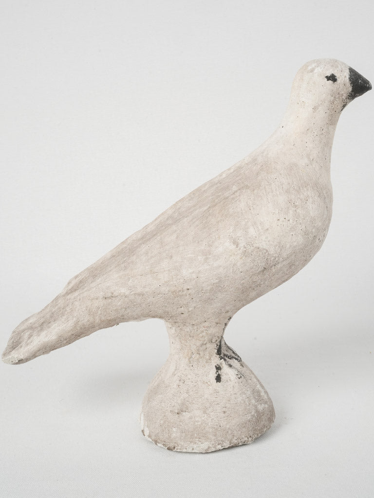 Weathered French Cement Dove Sculpture