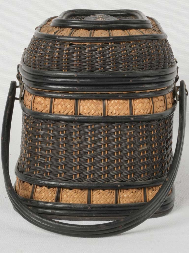 Functionality-Enhanced Vintage French Basket