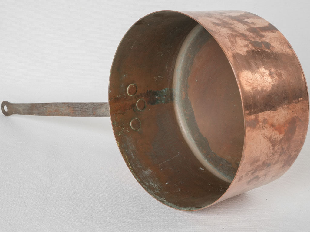 Traditional French artisanal copper pot