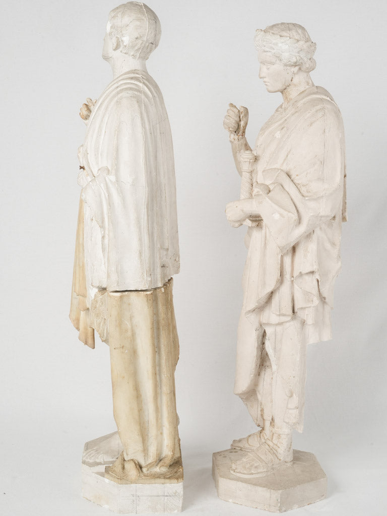 Detailed 19th Century Plaster Sculptures