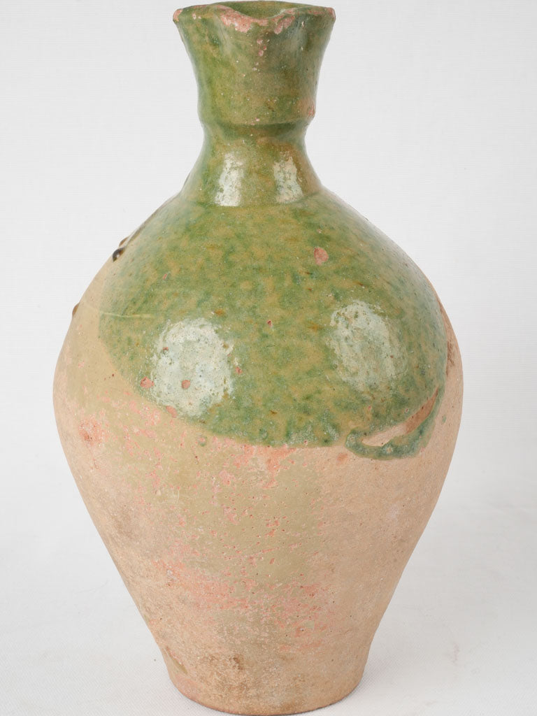 Elegant narrow-necked antique French vessel