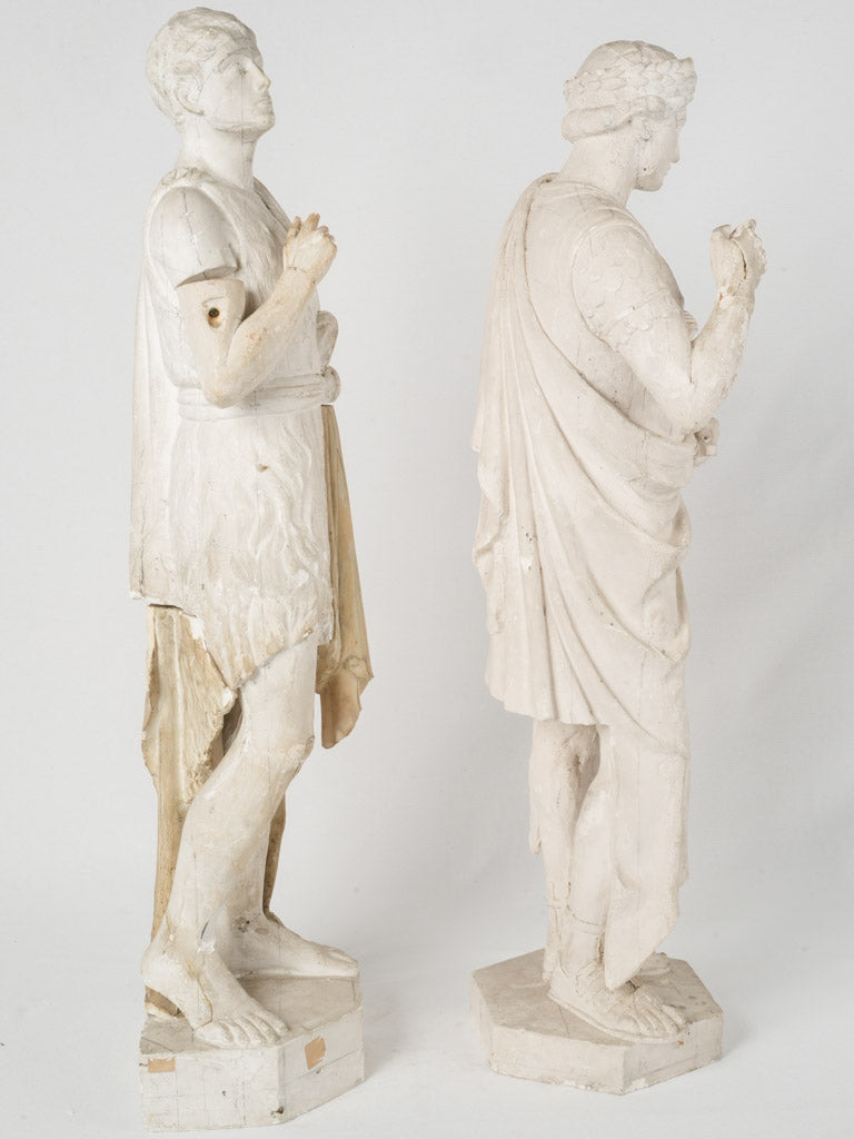 Ancient Plaster Sculptures for Bronzing