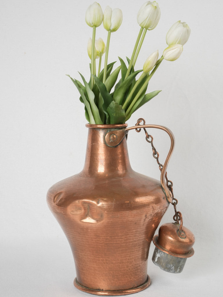 Rustic hammered 18th-century cauquemar kettle