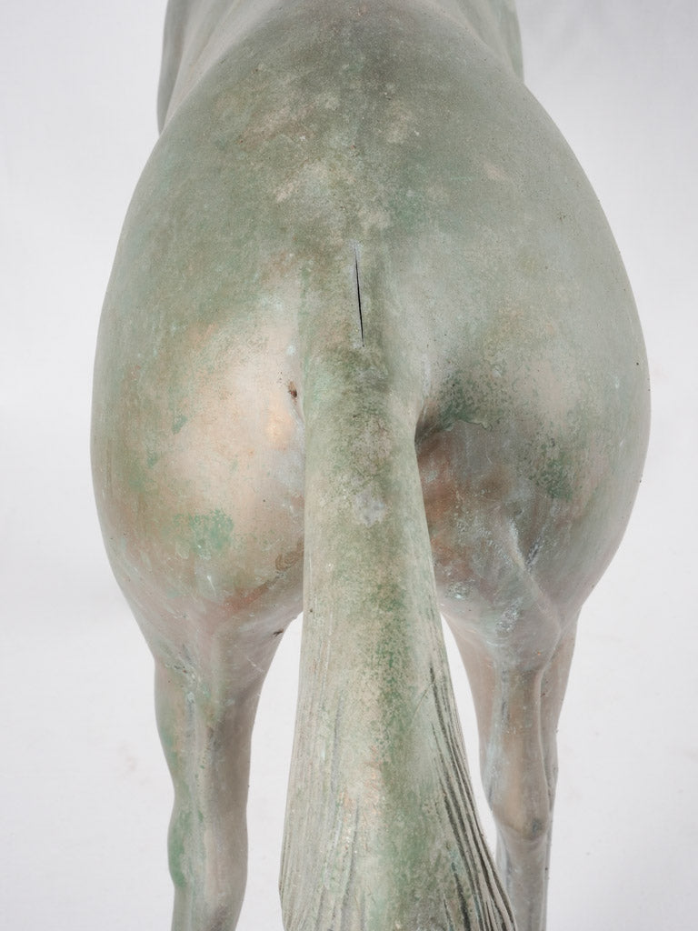 Weathered patina decorative horse