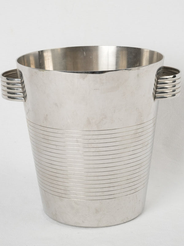 Vintage silver-plated Art Deco champagne bucket