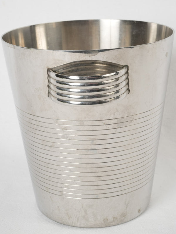 Sleek and sophisticated silver-plated barware