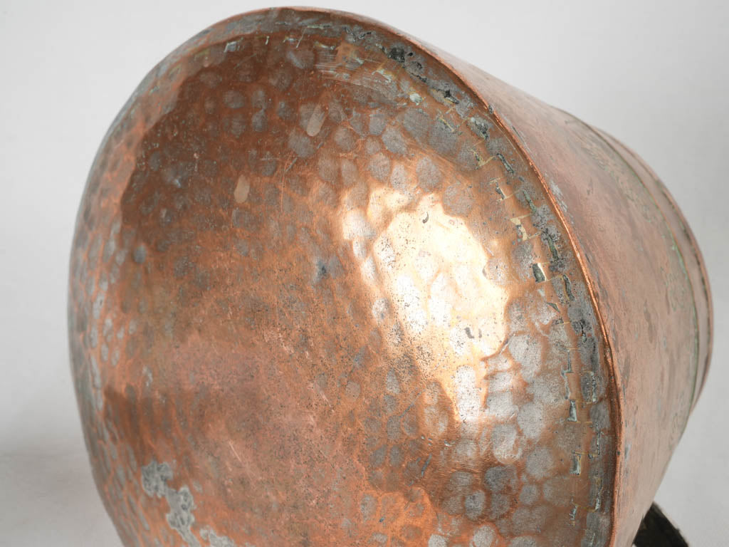 Stylish historical French copper cooking pot