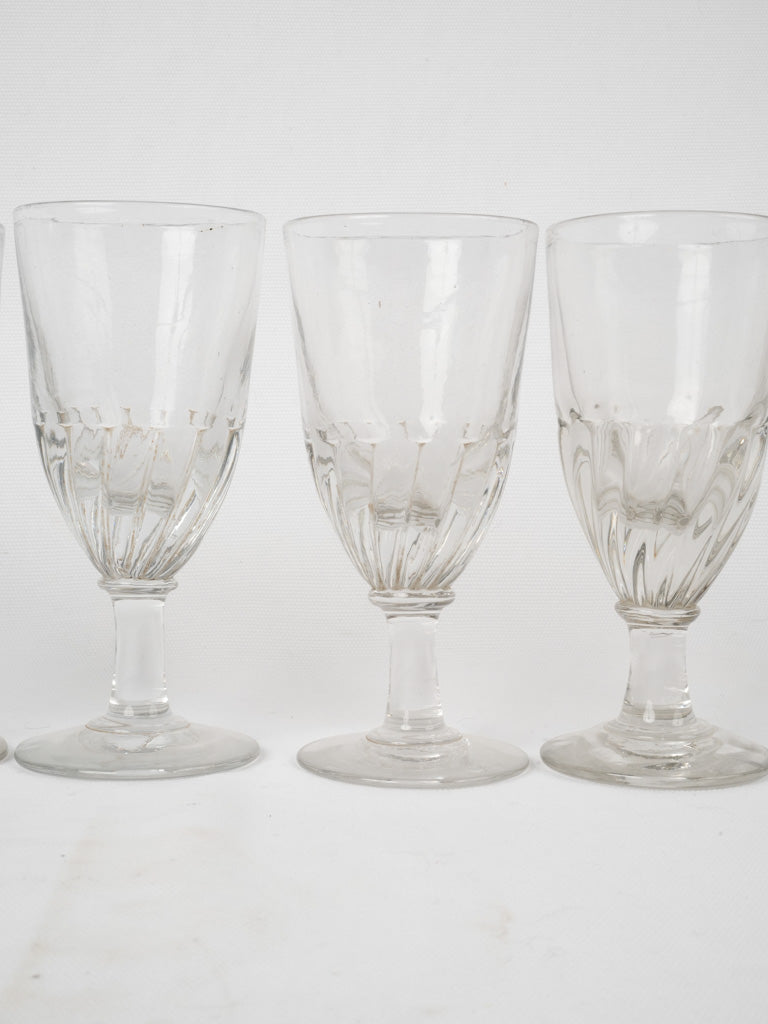 Elegant antique French absinthe glassware