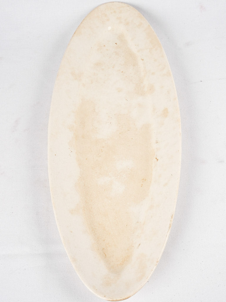 Long earthenware fish platter 25¼"