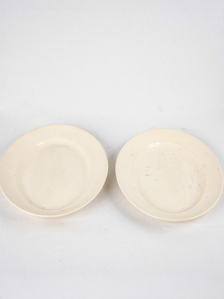 Vintage Digoin glazed ceramic platters