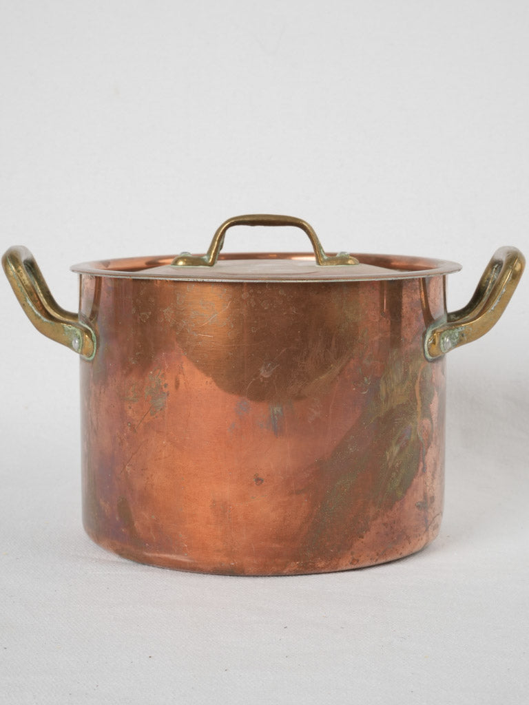 Charming aged French copper cookware