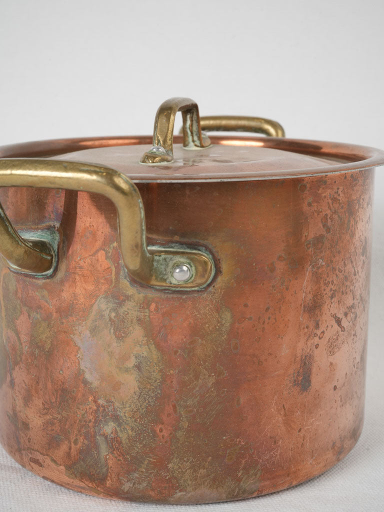 Timeless French brass-handled copper pot