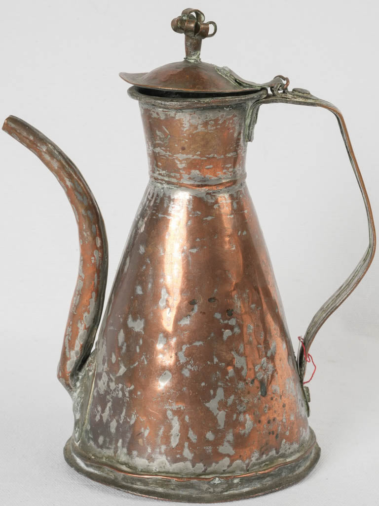 Charming 18th-century copper brewery pitcher