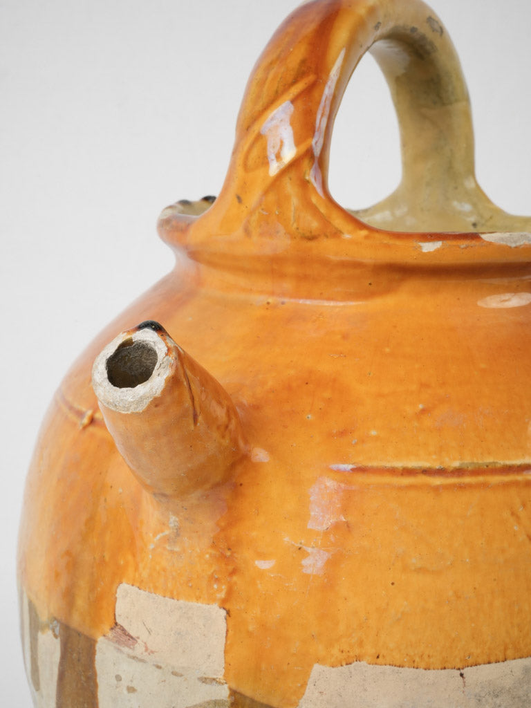 Provenance-rich French ceramic water pitcher