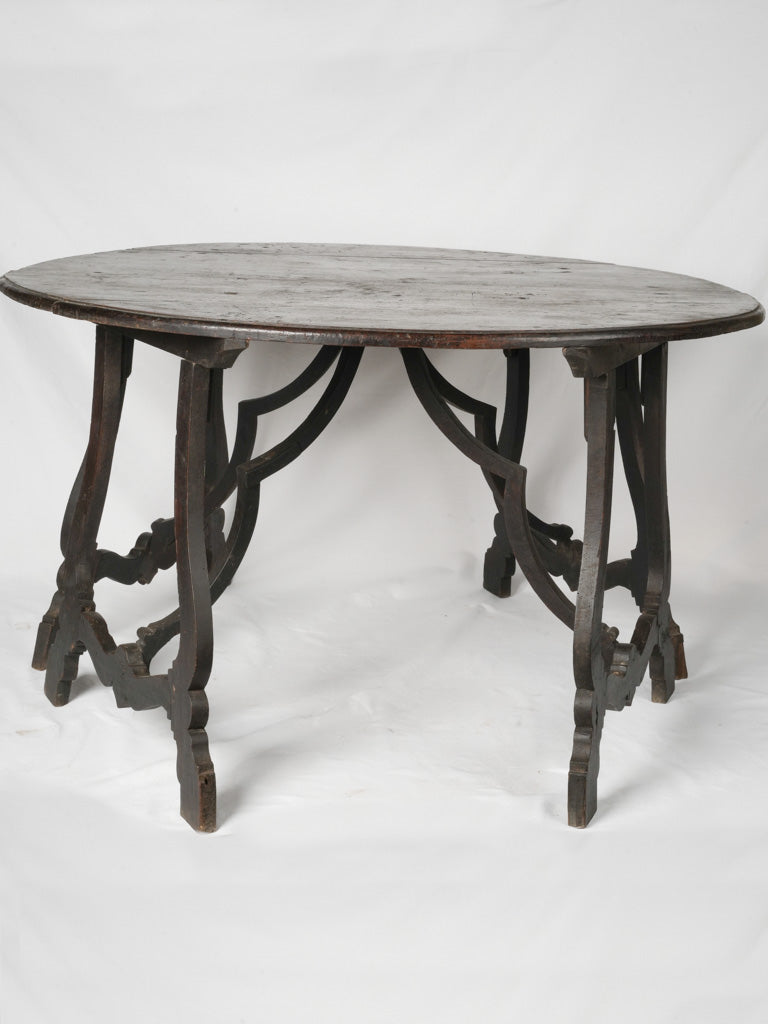 Graceful 18th-century demi-lune console tables